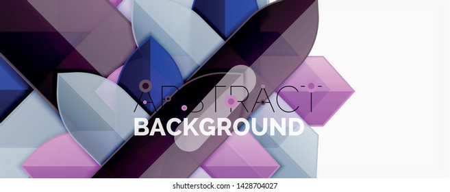 Líneas de color abstractas fondo dinámico, estilo de diseño de materiales modernos. Ilustración del vector