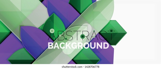 Abstract color lines dynamic background, modern material design style. Vector illustration
