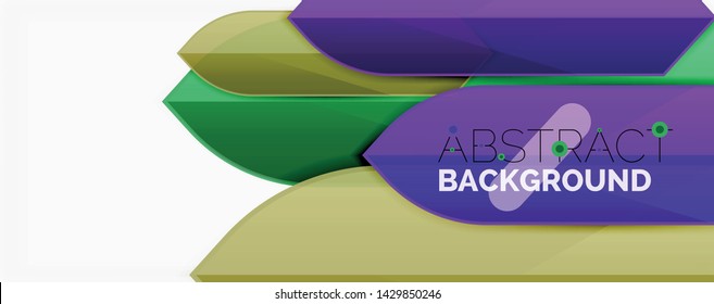 Abstract color lines dynamic background, modern material design style. Vector illustration