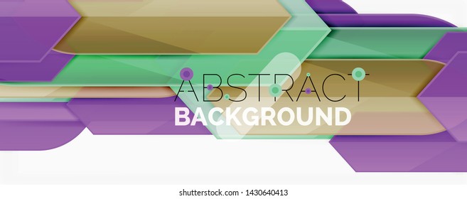 Abstract color lines dynamic background, modern material design style. Vector illustration