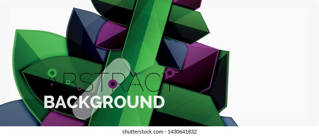 Abstract color lines dynamic background, modern material design style. Vector illustration