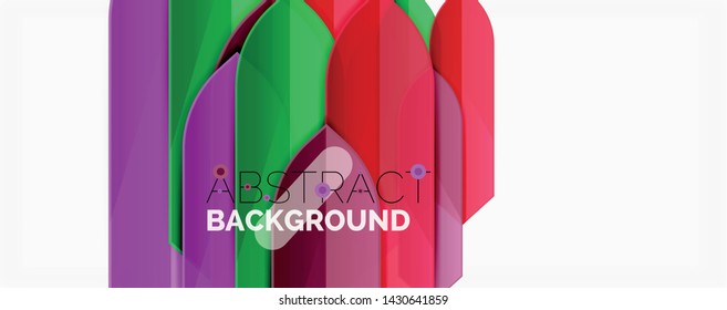 Abstract color lines dynamic background, modern material design style. Vector illustration