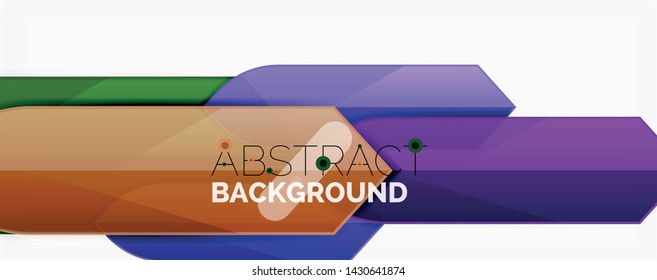 Abstract color lines dynamic background, modern material design style. Vector illustration