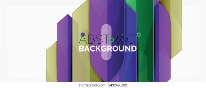 Abstract color lines dynamic background, modern material design style. Vector illustration