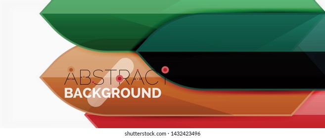 Abstract color lines dynamic background, modern material design style. Vector illustration