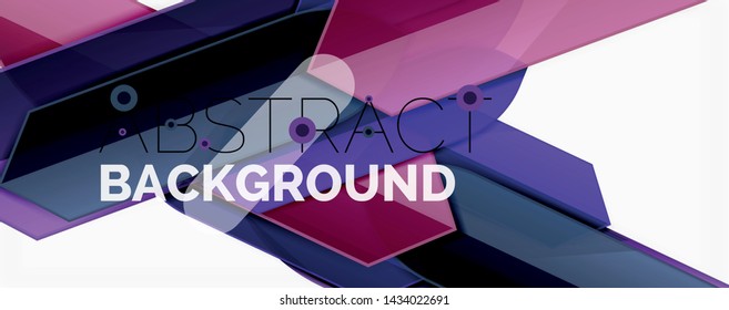 Abstract color lines dynamic background, modern material design style. Vector illustration