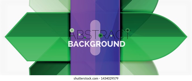 Abstract color lines dynamic background, modern material design style. Vector illustration