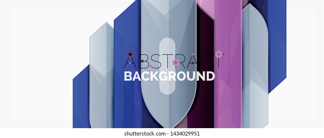 Abstract color lines dynamic background, modern material design style. Vector illustration