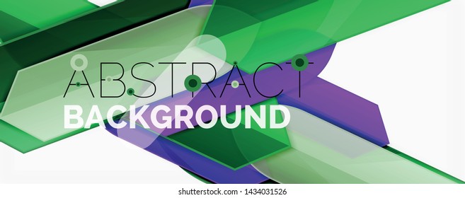 Abstract color lines dynamic background, modern material design style. Vector illustration