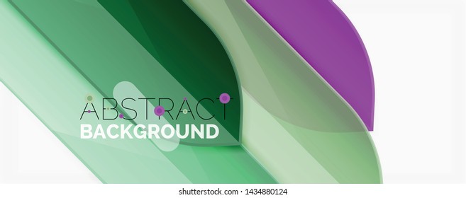 Abstract color lines dynamic background, modern material design style. Vector illustration