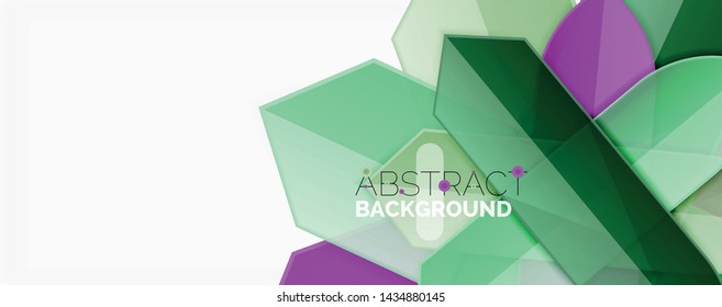 Abstrato linhas de cor plano de fundo dinâmico, estilo de design de material moderno. Ilustração vetorial