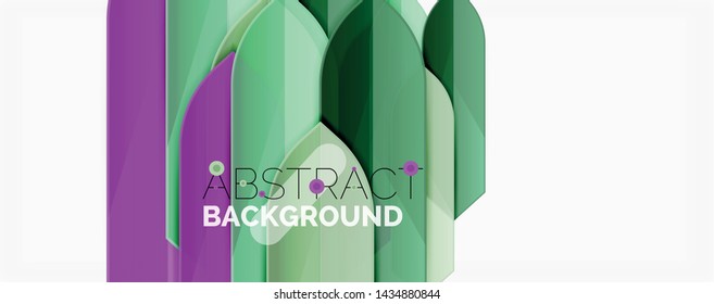 Abstract color lines dynamic background, modern material design style. Vector illustration
