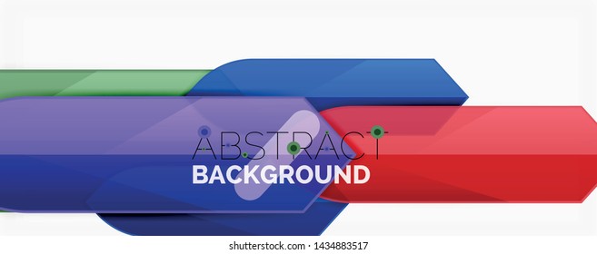 Abstract color lines dynamic background, modern material design style. Vector illustration