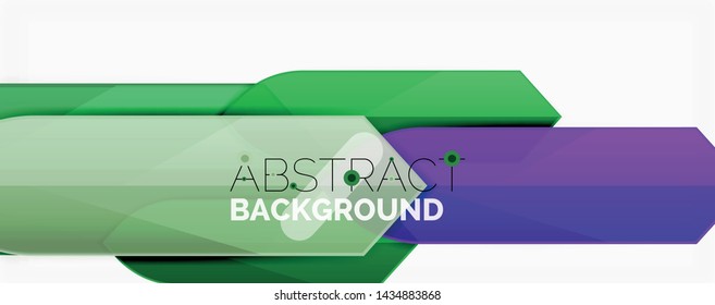 Líneas de color abstractas fondo dinámico, estilo de diseño de materiales modernos. Ilustración del vector