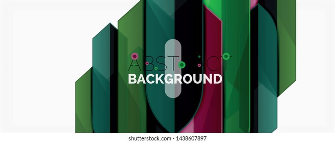 Abstract color lines dynamic background, modern material design style. Vector illustration