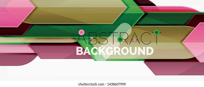 Abstract color lines dynamic background, modern material design style. Vector illustration