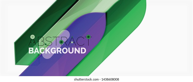 Abstract color lines dynamic background, modern material design style. Vector illustration