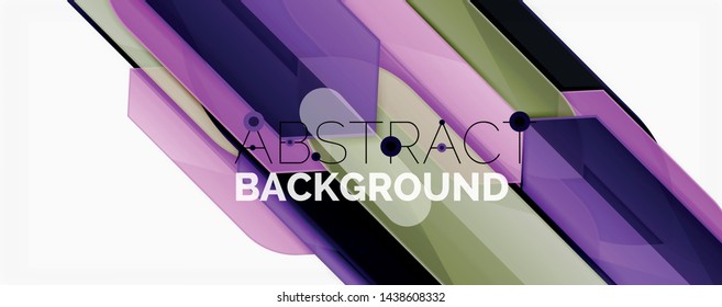 Abstrakte Farblinien dynamischer Hintergrund, moderner Materialdesign-Stil. Vektorgrafik