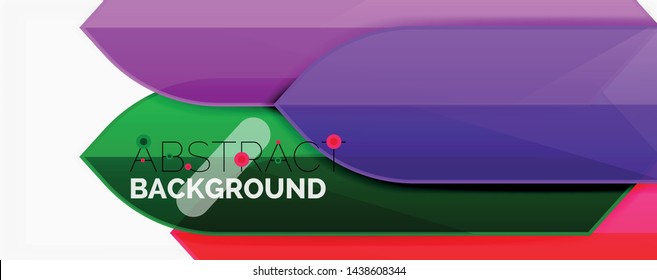 Abstrakte Farblinien dynamischer Hintergrund, moderner Materialdesign-Stil. Vektorgrafik