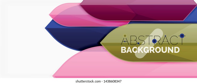 Abstract color lines dynamic background, modern material design style. Vector illustration
