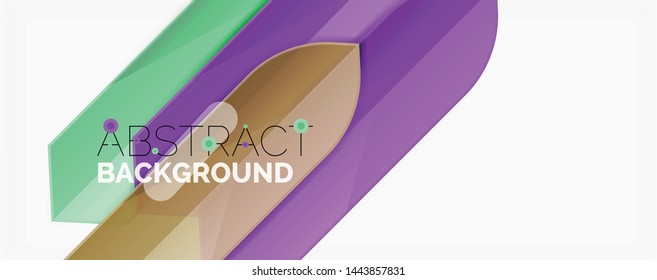 Abstract color lines dynamic background, modern material design style. Vector illustration