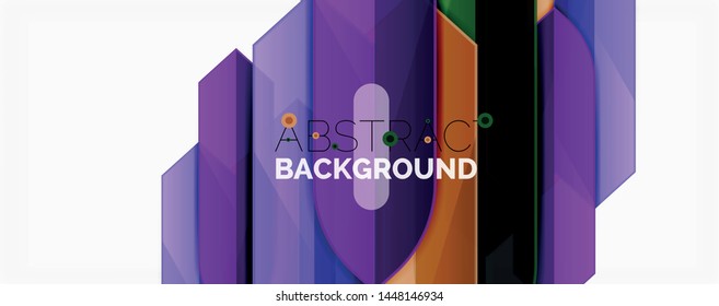 Abstract color lines dynamic background, modern material design style. Vector illustration
