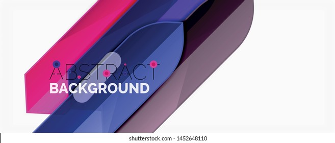 Abstract color lines dynamic background, modern material design style. Vector illustration