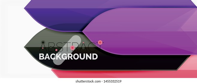 Abstract color lines dynamic background, modern material design style. Vector illustration