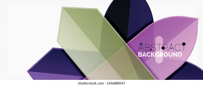 Abstract color lines dynamic background, modern material design style. Vector illustration