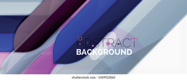 Abstract color lines dynamic background, modern material design style. Vector illustration