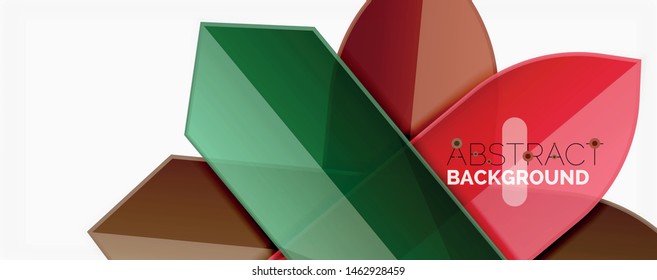 Abstract color lines dynamic background, modern material design style. Vector illustration