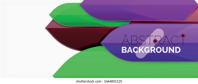 Abstract color lines dynamic background, modern material design style. Vector illustration