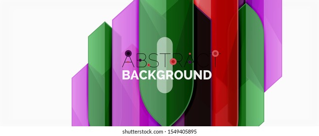 Abstract color lines dynamic background, modern material design style. Vector illustration