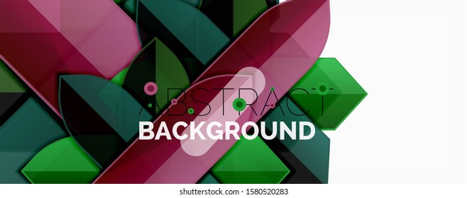 Abstract color lines dynamic background, modern material design style. Vector illustration