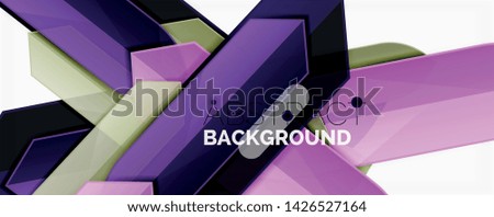 Abstract color lines dynamic background, modern material design style. Vector illustration