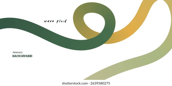 Abstract Color Lines with a Gradient on a White Background. Vector Curved Shapes - Design Elements for Pattern and Posters. 3D Wave Doodle Ribbons
