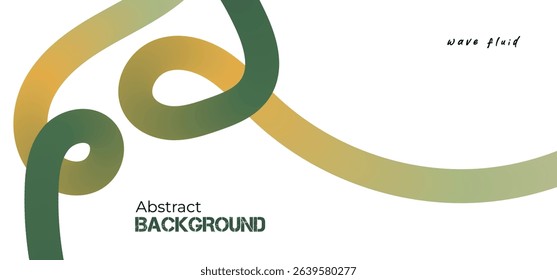 Abstract Color Lines with a Gradient on a White Background. Vector Curved Shapes - Design Elements for Pattern and Posters. 3D Wave Doodle Ribbons