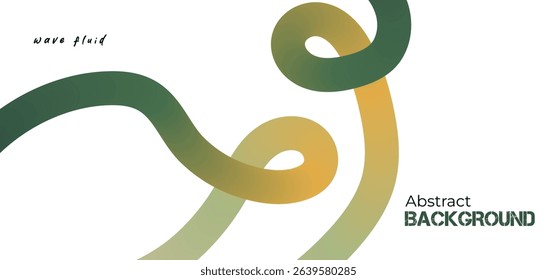 Abstract Color Lines with a Gradient on a White Background. Vector Curved Shapes - Design Elements for Pattern and Posters. 3D Wave Doodle Ribbons