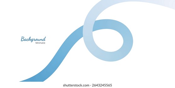 Abstract Color Lines with Gradient on a White Background. Vector Curved Shapes - Design Elements for Pattern and Posters