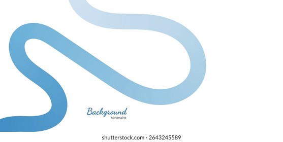 Abstract Color Lines with Gradient on a White Background. Vector Curved Shapes - Design Elements for Pattern and Posters