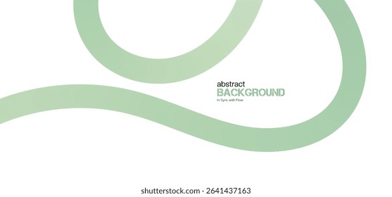 Abstract Color Lines with minimalist Gradient on a White Background. Vector Curved Shapes - Design Elements for Pattern and Posters. 3D Wave Doodle Ribbons