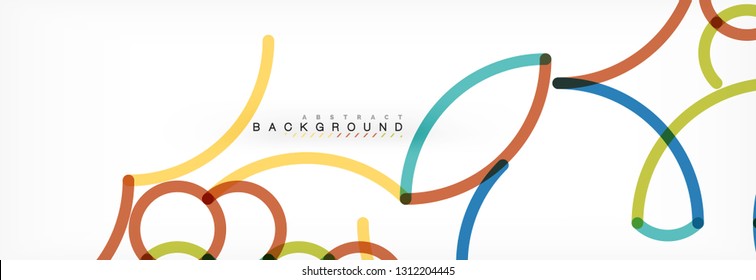 Abstract color lines on white. Modern colorful flow poster wave. Art design for your project. Vector illustration