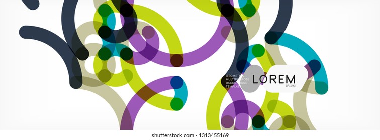 Abstract color lines on white. Modern colorful flow poster wave. Art design for your project. Vector illustration