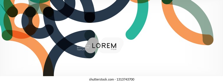 Abstract color lines on white. Modern colorful flow poster wave. Art design for your project. Vector illustration