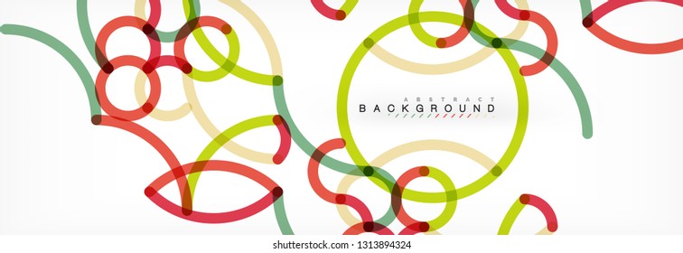 Abstract color lines on white. Modern colorful flow poster wave. Art design for your project. Vector illustration