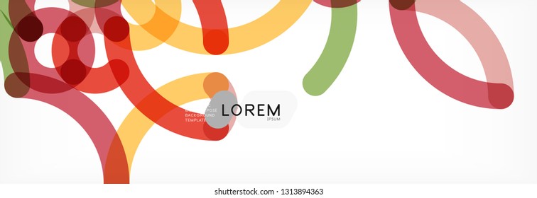 Abstract color lines on white. Modern colorful flow poster wave. Art design for your project. Vector illustration