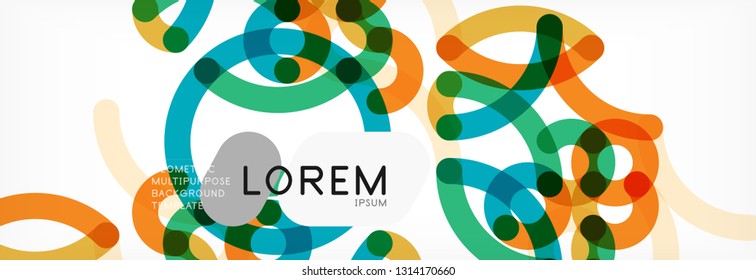 Abstract color lines on white. Modern colorful flow poster wave. Art design for your project. Vector illustration