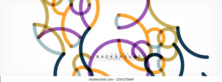 Abstract color lines on white. Modern colorful flow poster wave. Art design for your project. Vector illustration