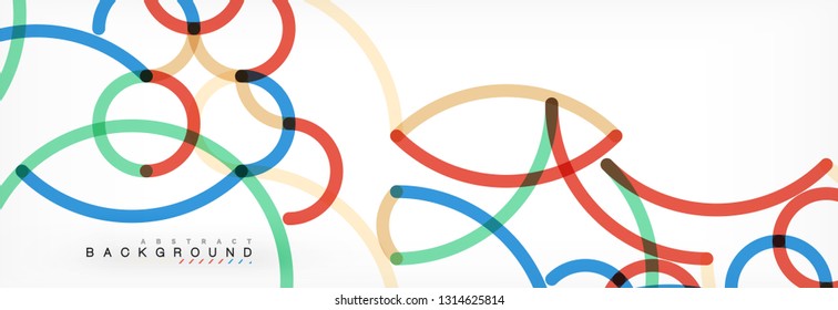 Abstract color lines on white. Modern colorful flow poster wave. Art design for your project. Vector illustration