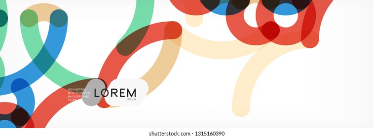 Abstract color lines on white. Modern colorful flow poster wave. Art design for your project. Vector illustration